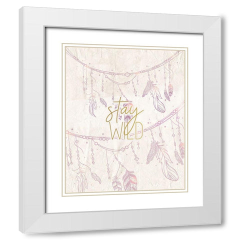 Dream Catcher 2 White Modern Wood Framed Art Print with Double Matting by Kimberly, Allen