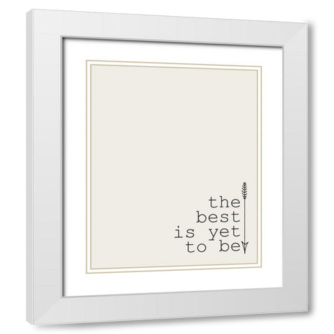 Grow Old 2 White Modern Wood Framed Art Print with Double Matting by Kimberly, Allen
