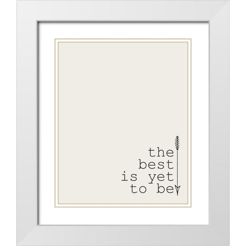 Grow Old 2 White Modern Wood Framed Art Print with Double Matting by Kimberly, Allen