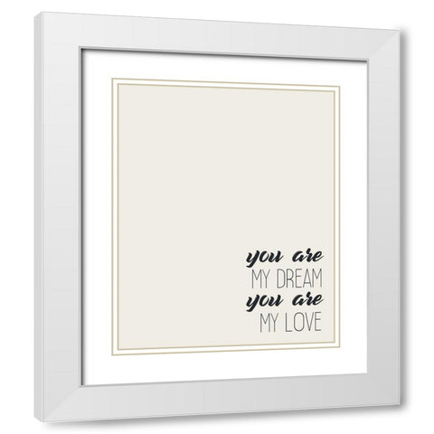 First and Last 2 White Modern Wood Framed Art Print with Double Matting by Kimberly, Allen