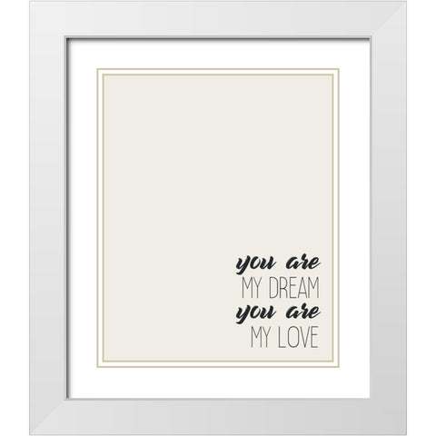 First and Last 2 White Modern Wood Framed Art Print with Double Matting by Kimberly, Allen