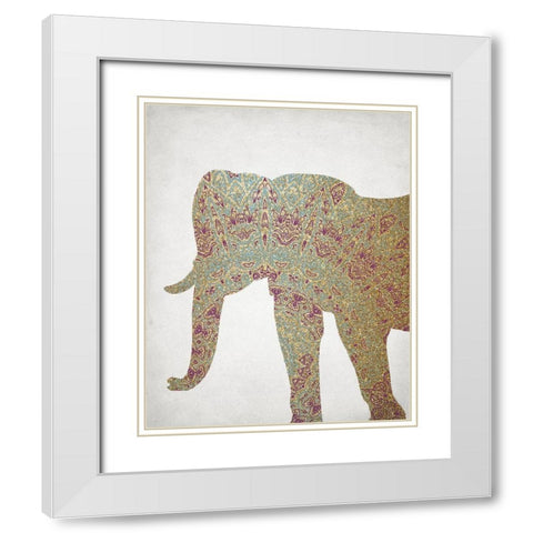 Traveler 3 White Modern Wood Framed Art Print with Double Matting by Kimberly, Allen