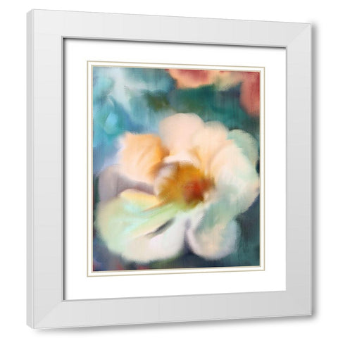 Bloomed 1 White Modern Wood Framed Art Print with Double Matting by Kimberly, Allen