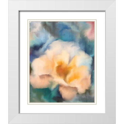 Bloomed 2 White Modern Wood Framed Art Print with Double Matting by Kimberly, Allen