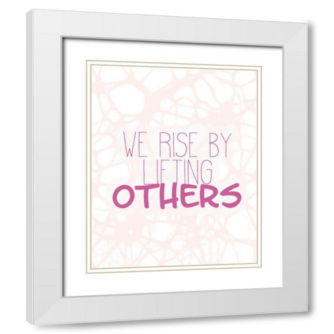 Always Kind 2 White Modern Wood Framed Art Print with Double Matting by Kimberly, Allen