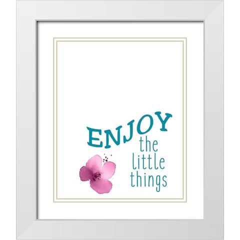 Enjoy White Modern Wood Framed Art Print with Double Matting by Kimberly, Allen