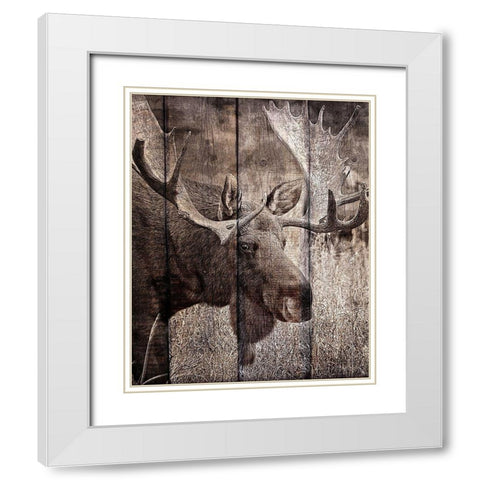 Into the Woods 1 White Modern Wood Framed Art Print with Double Matting by Kimberly, Allen