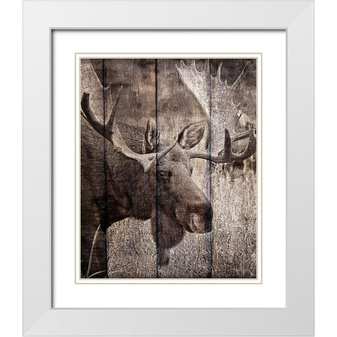Into the Woods 1 White Modern Wood Framed Art Print with Double Matting by Kimberly, Allen