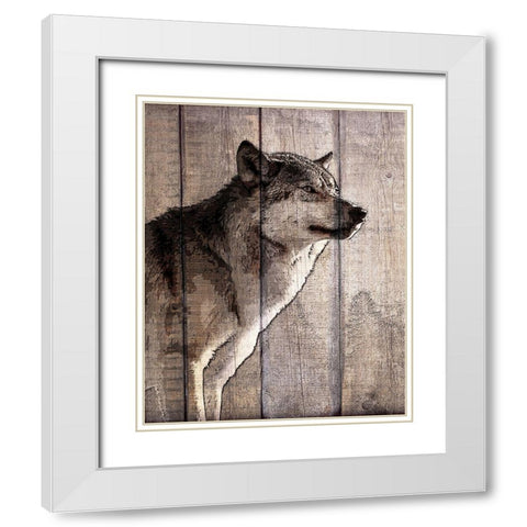 Into the Woods 2 White Modern Wood Framed Art Print with Double Matting by Kimberly, Allen