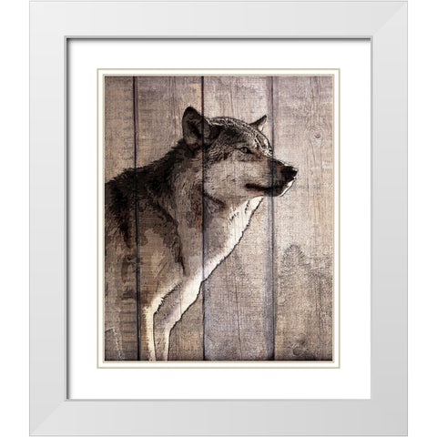 Into the Woods 2 White Modern Wood Framed Art Print with Double Matting by Kimberly, Allen