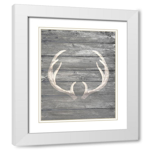 Rack 1 White Modern Wood Framed Art Print with Double Matting by Kimberly, Allen