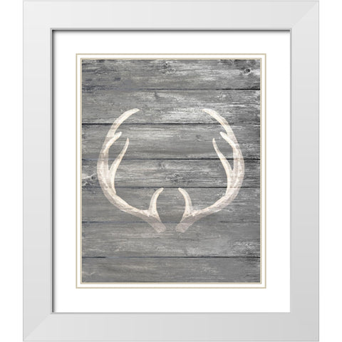 Rack 1 White Modern Wood Framed Art Print with Double Matting by Kimberly, Allen