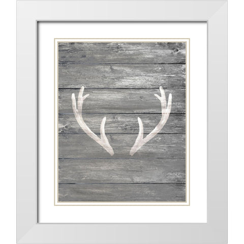 Rack 2 White Modern Wood Framed Art Print with Double Matting by Kimberly, Allen