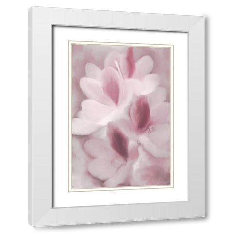 Blush Orchid White Modern Wood Framed Art Print with Double Matting by Kimberly, Allen