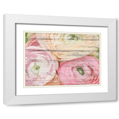 Pastel Three White Modern Wood Framed Art Print with Double Matting by Kimberly, Allen