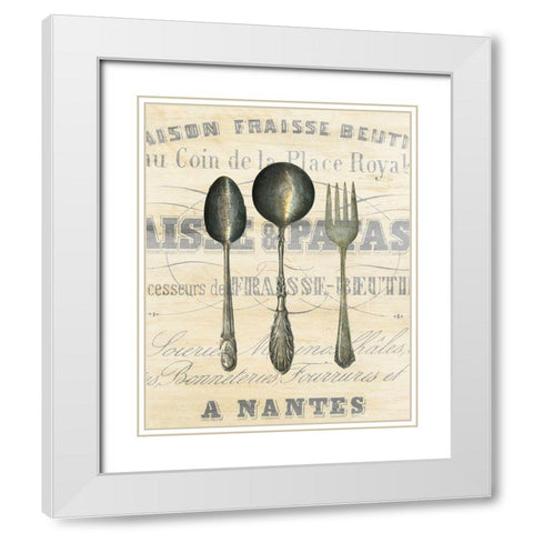 Antiqued 2 White Modern Wood Framed Art Print with Double Matting by Kimberly, Allen