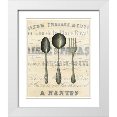 Antiqued 2 White Modern Wood Framed Art Print with Double Matting by Kimberly, Allen