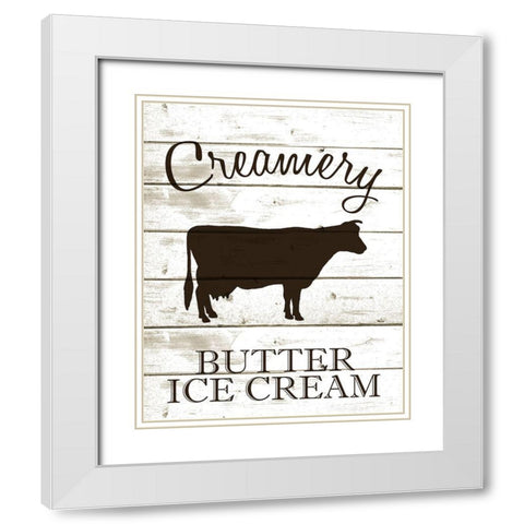 Farmers Market 1 White Modern Wood Framed Art Print with Double Matting by Kimberly, Allen