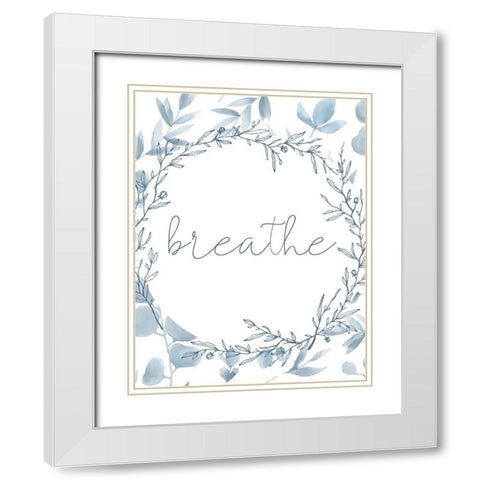 Relax 2 White Modern Wood Framed Art Print with Double Matting by Kimberly, Allen