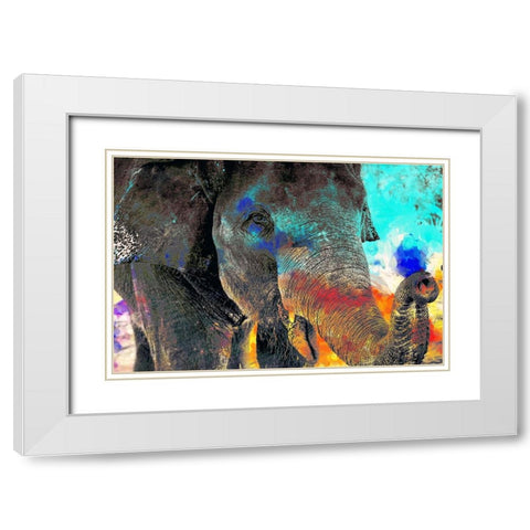 True Colors White Modern Wood Framed Art Print with Double Matting by Kimberly, Allen