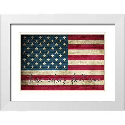 These Colors White Modern Wood Framed Art Print with Double Matting by Kimberly, Allen