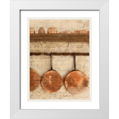 Copper 2 White Modern Wood Framed Art Print with Double Matting by Allen, Kimberly
