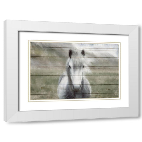 Wild White Modern Wood Framed Art Print with Double Matting by Kimberly, Allen