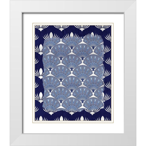 Chinoiserie 2 White Modern Wood Framed Art Print with Double Matting by Kimberly, Allen