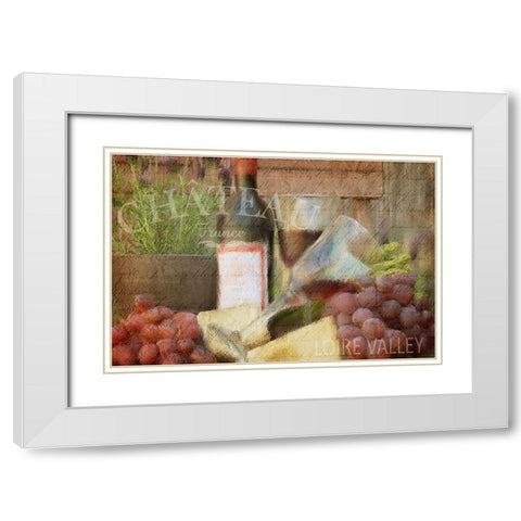 Afternoon Red White Modern Wood Framed Art Print with Double Matting by Kimberly, Allen