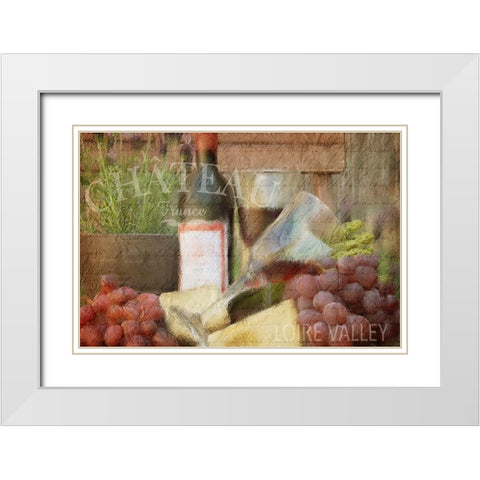 Afternoon Red White Modern Wood Framed Art Print with Double Matting by Kimberly, Allen