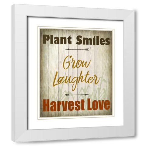 Plant White Modern Wood Framed Art Print with Double Matting by Allen, Kimberly