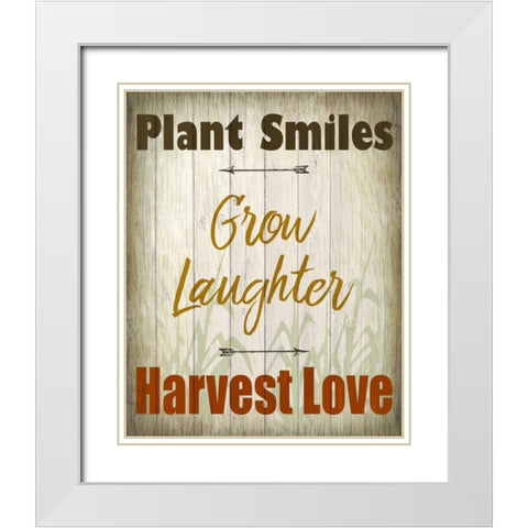 Plant White Modern Wood Framed Art Print with Double Matting by Allen, Kimberly