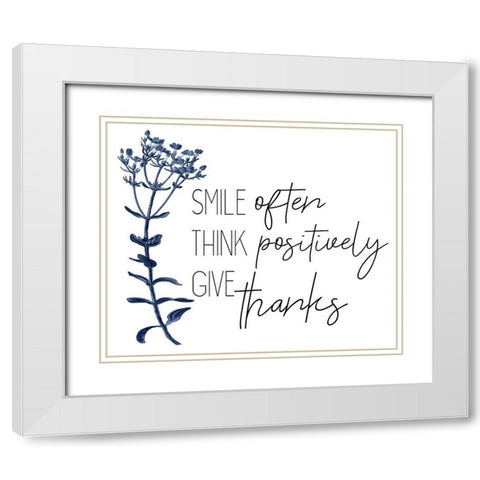 Family Gathers 7 White Modern Wood Framed Art Print with Double Matting by Kimberly, Allen