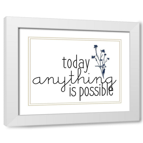 Family Gathers 12 White Modern Wood Framed Art Print with Double Matting by Kimberly, Allen