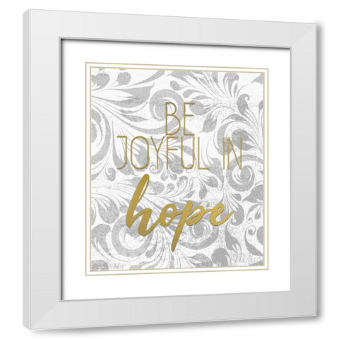Kneel 2 White Modern Wood Framed Art Print with Double Matting by Kimberly, Allen