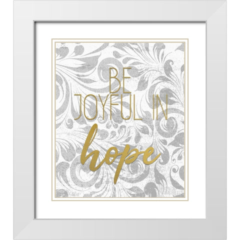 Kneel 2 White Modern Wood Framed Art Print with Double Matting by Kimberly, Allen