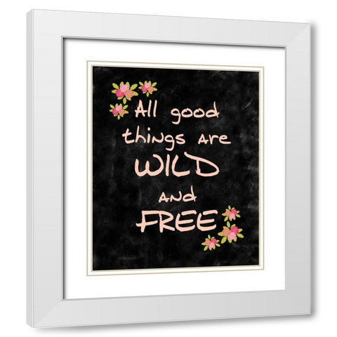 All Good Things White Modern Wood Framed Art Print with Double Matting by Allen, Kimberly