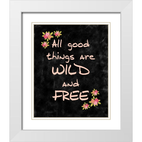All Good Things White Modern Wood Framed Art Print with Double Matting by Allen, Kimberly