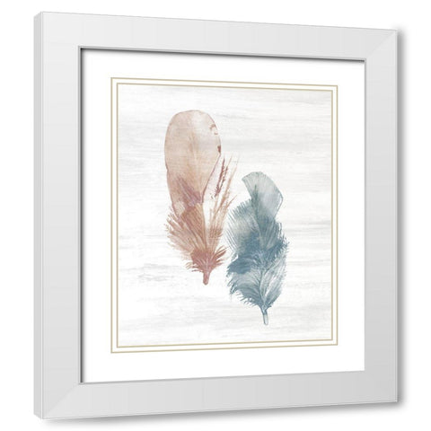 Nested 1 White Modern Wood Framed Art Print with Double Matting by Kimberly, Allen