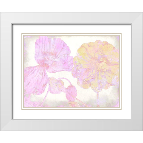 Colorful Spring 5 White Modern Wood Framed Art Print with Double Matting by Kimberly, Allen