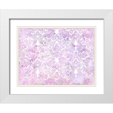 Colorful Spring 8 White Modern Wood Framed Art Print with Double Matting by Kimberly, Allen