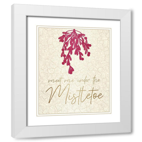 Christmas Luxe 6 White Modern Wood Framed Art Print with Double Matting by Kimberly, Allen