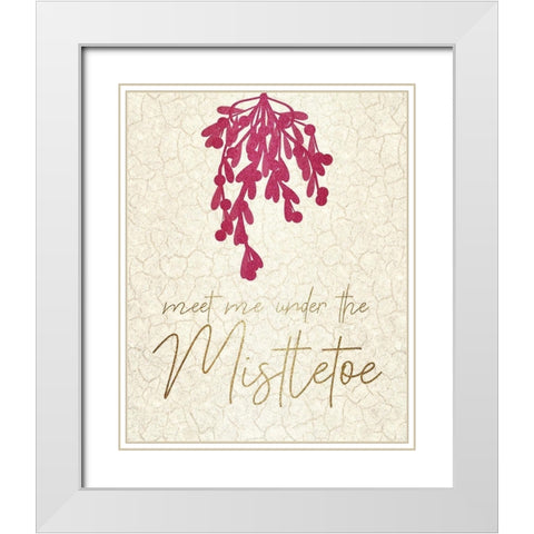 Christmas Luxe 6 White Modern Wood Framed Art Print with Double Matting by Kimberly, Allen