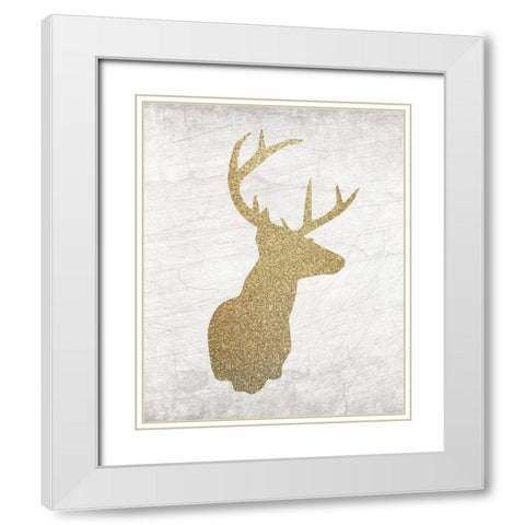 Christmas Luxe 9 White Modern Wood Framed Art Print with Double Matting by Kimberly, Allen
