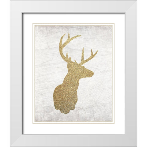 Christmas Luxe 9 White Modern Wood Framed Art Print with Double Matting by Kimberly, Allen
