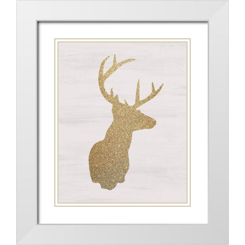 Christmas Romance 1 White Modern Wood Framed Art Print with Double Matting by Kimberly, Allen