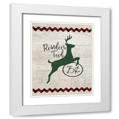 Farmhouse Christmas 13 White Modern Wood Framed Art Print with Double Matting by Kimberly, Allen