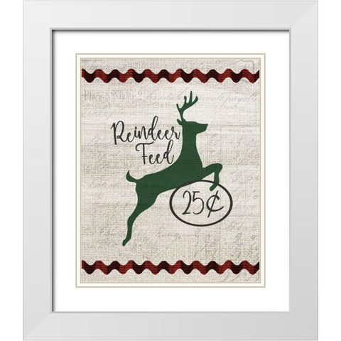 Farmhouse Christmas 13 White Modern Wood Framed Art Print with Double Matting by Kimberly, Allen