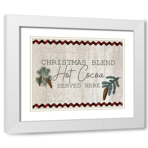 Farmhouse Christmas 14 White Modern Wood Framed Art Print with Double Matting by Kimberly, Allen