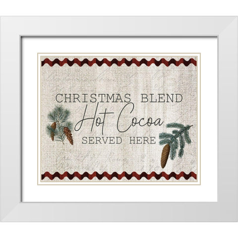 Farmhouse Christmas 14 White Modern Wood Framed Art Print with Double Matting by Kimberly, Allen
